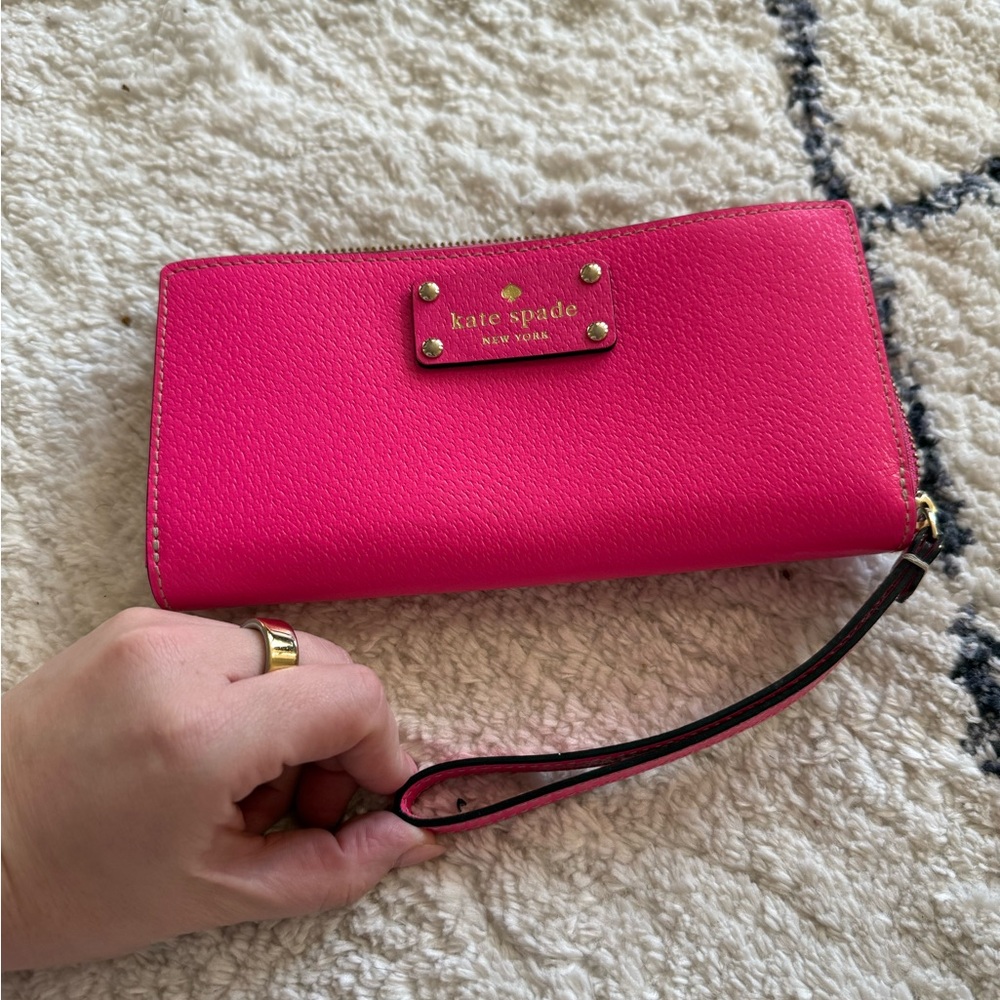 Kate Spade Vibrant Pink Clutch Wristlet